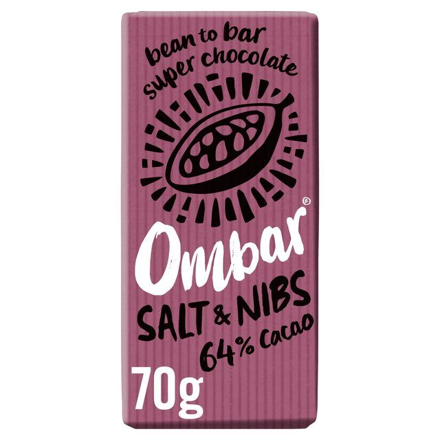 Ombar Salt & Nibs Organic Vegan Fair Trade Chocolate Sweets M&S   