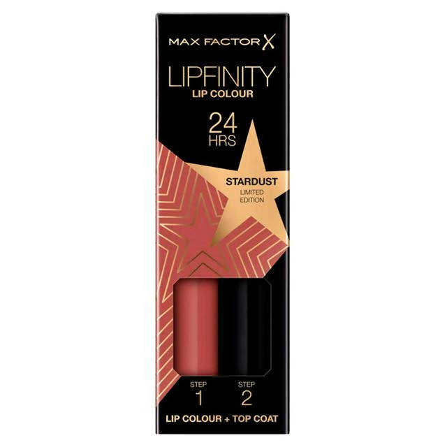Max Factor Lipfinity 2-Step Long-Lasting Lipstick Rising Stars Collection 82 Stardust 5g All Sainsburys   