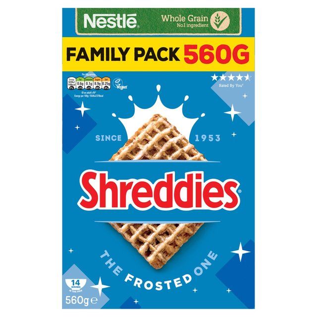 Nestle Shreddies The Frosted One Cereal Food Cupboard M&S Default Title  