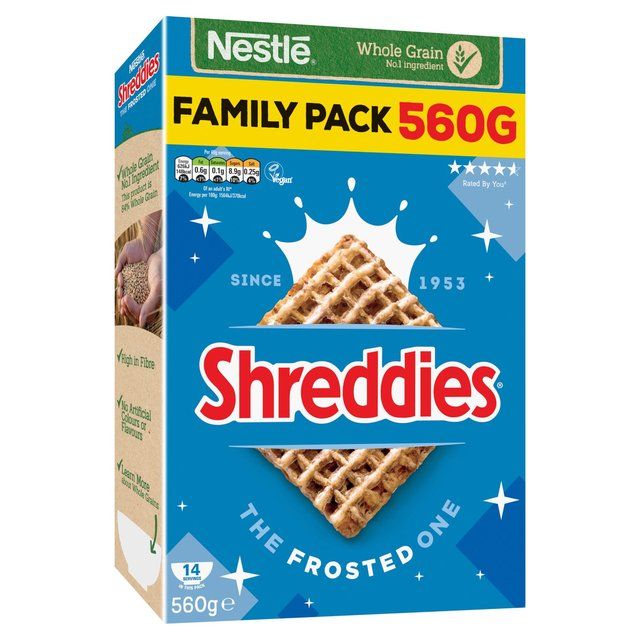 Nestle Shreddies The Frosted One Cereal Food Cupboard M&S   