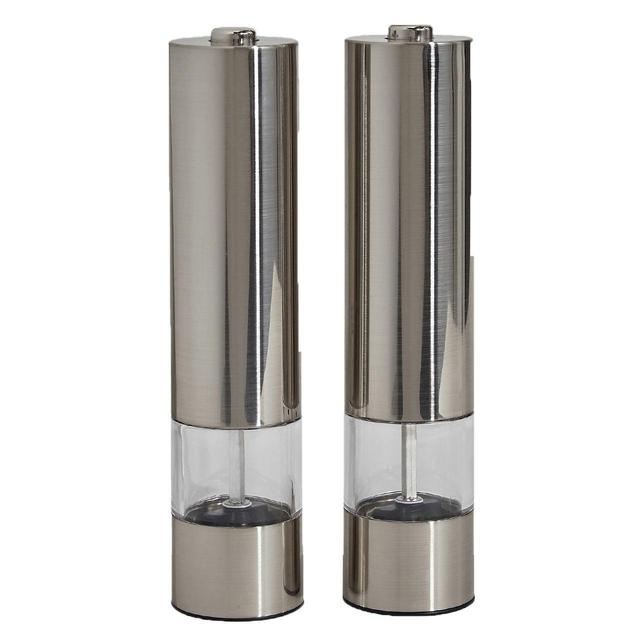 M&S Electric Salt & Pepper Mills Silver