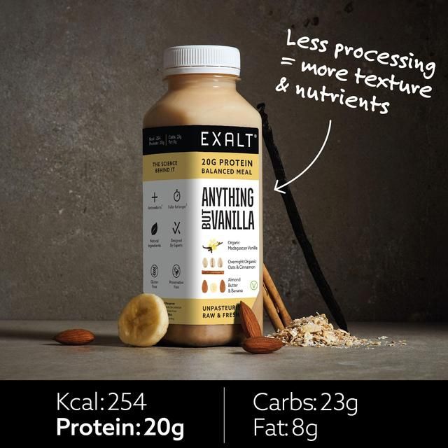 EXALT Anything But Vanilla Madagascan Vanilla Vegan Protein Smoothie Food Cupboard M&S   