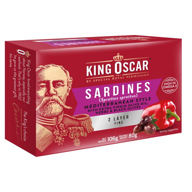 Sardines Mediterranean Style - King Oscar Cooking Ingredients & Oils M&S   