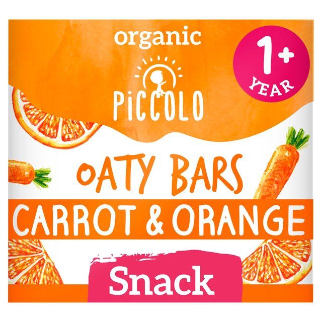 Piccolo Carrot & Orange Organic Mighty Oaty Bars, 12 mths+ Baby Accessories & Cleaning M&S Default Title  