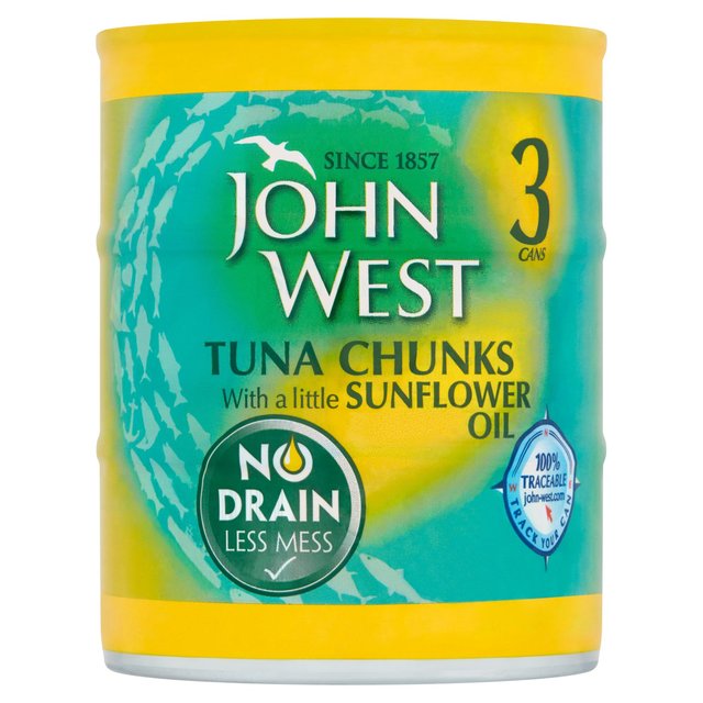 John West Tuna Chunks with a Little Sunflower Oil No Drain