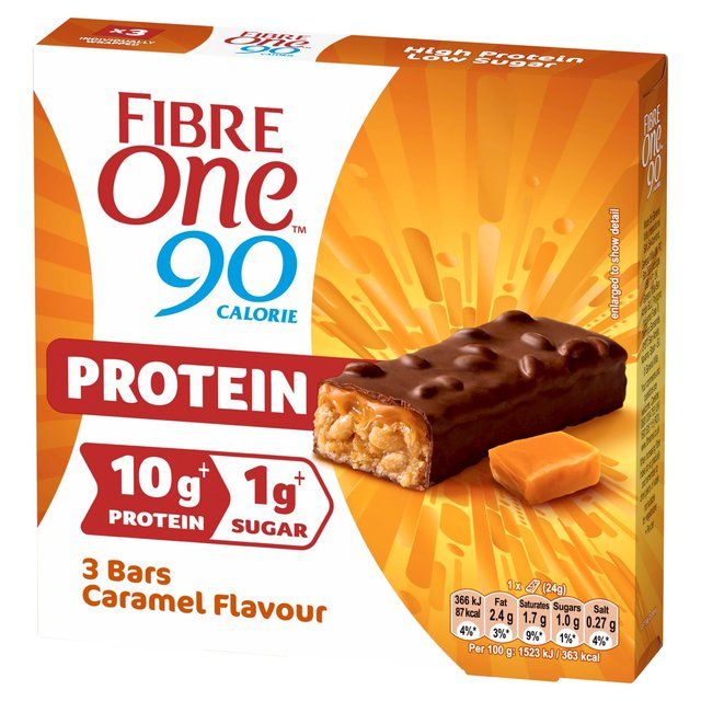 Fibre One 90 Calorie Protein Caramel Bars Food Cupboard M&S   