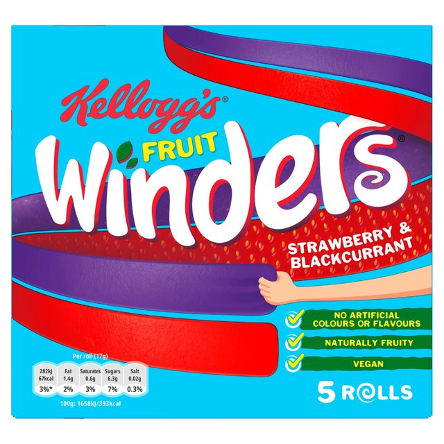 Kellogg's Winders Strawberry & Blackcurrant Vegetarian & Vegan M&S Default Title  