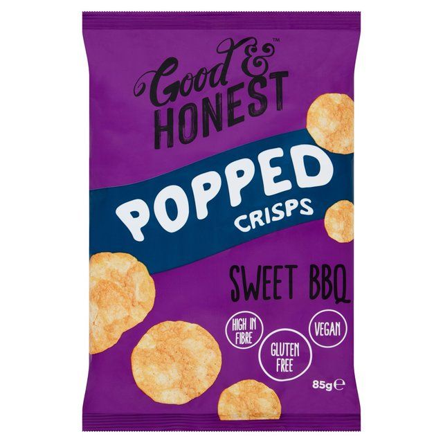 Good & Honest Popped Chips Sweet BBQ Crisps, Nuts & Snacking Fruit M&S Default Title  