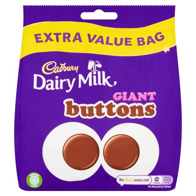 Cadbury Dairy Milk Giant Buttons Chocolate Bag