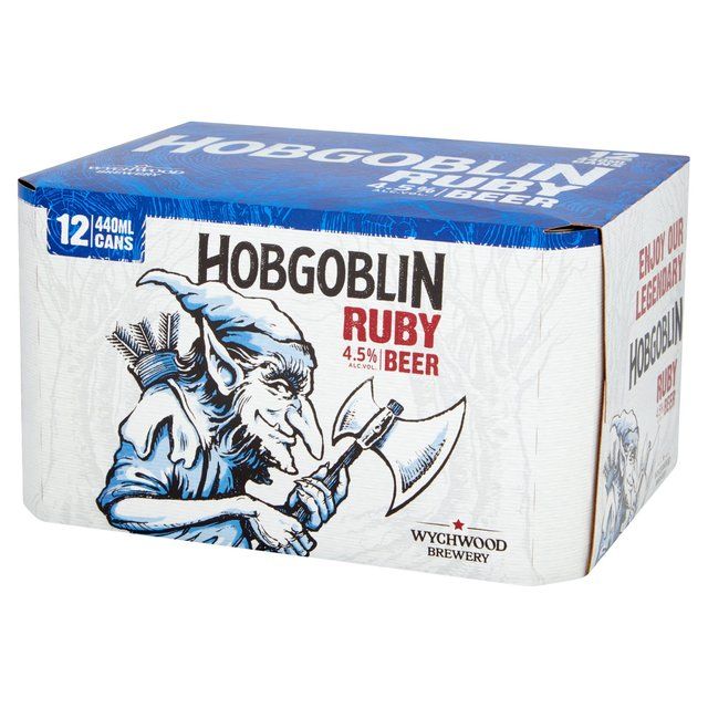 Hobgoblin Ruby Ale Beer Cans GOODS M&S   