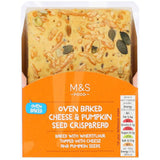 M&S Oven Baked Cheese & Pumpkin Seed Crispbread Food Cupboard M&S Default Title  