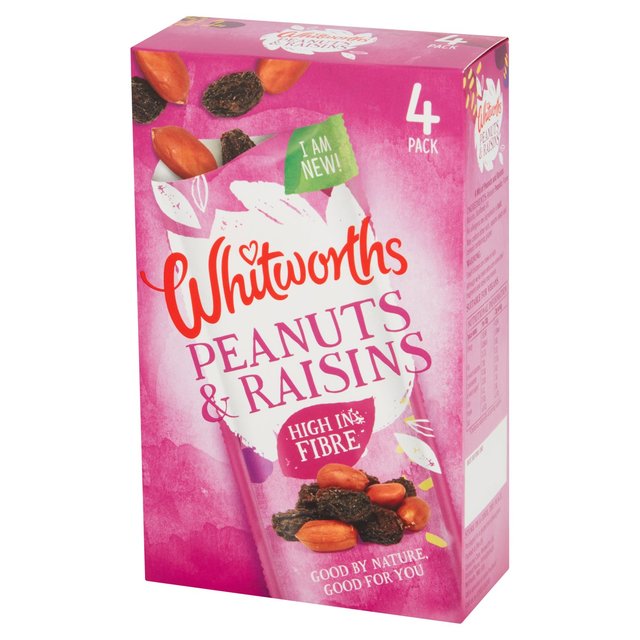 Whitworths Snacking Red Skin Peanuts & Raisins