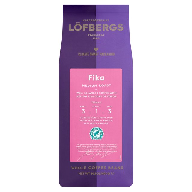 Lofbergs Fika, RFA, Medium Roast Whole Beans GOODS M&S   