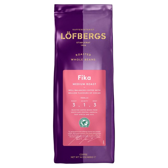 Lofbergs Fika, RFA, Medium Roast Whole Beans GOODS M&S   