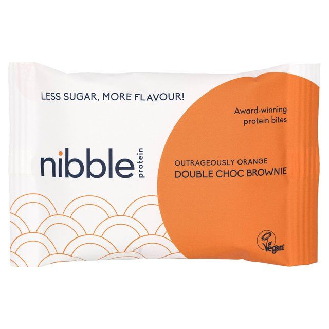 Nibble Protein Outrageously Orange Double Choc Brownie Bites Vegetarian & Vegan M&S   