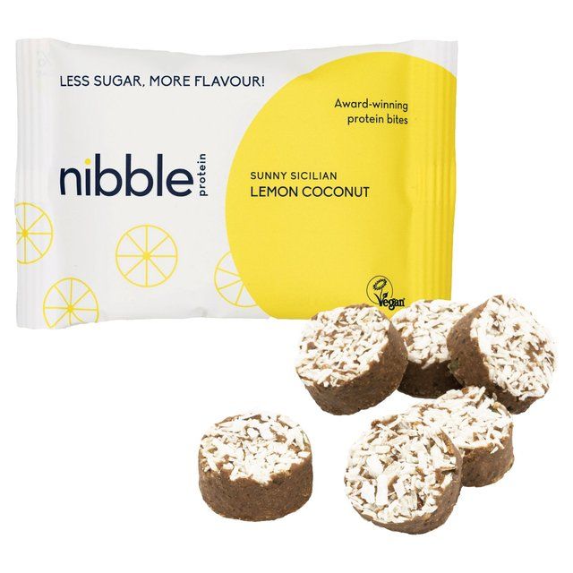 Nibble Protein Sunny Sicilian Lemon Coconut Bites