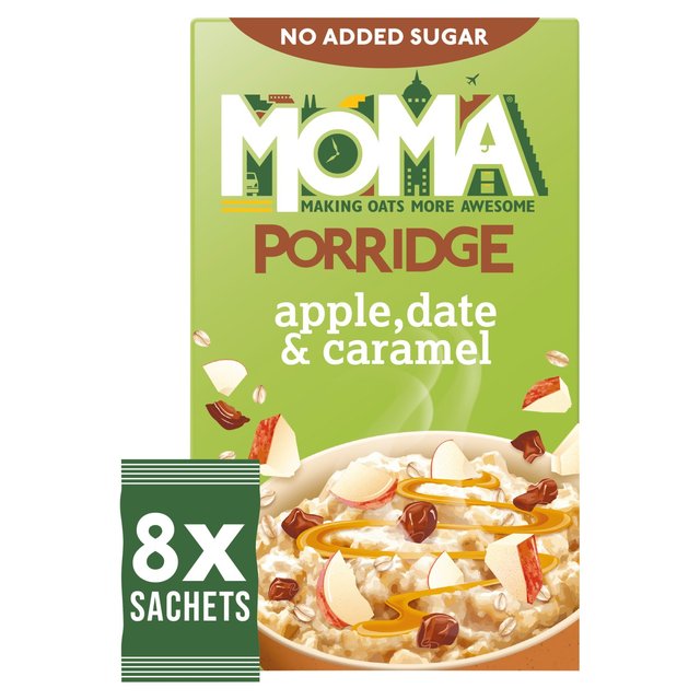 MOMA Apple, Date & Caramel Porridge Sachets Cereals M&S   