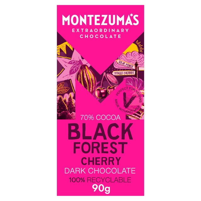 Montezuma's Black Forest Dark Chocolate with Cherry Vegetarian & Vegan M&S Default Title  