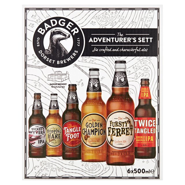 Badger Adventurers Sett Beer & Cider M&S   