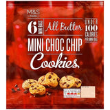 M&S 6 Mini Chocolate Chip Cookie Bags Food Cupboard M&S Default Title  