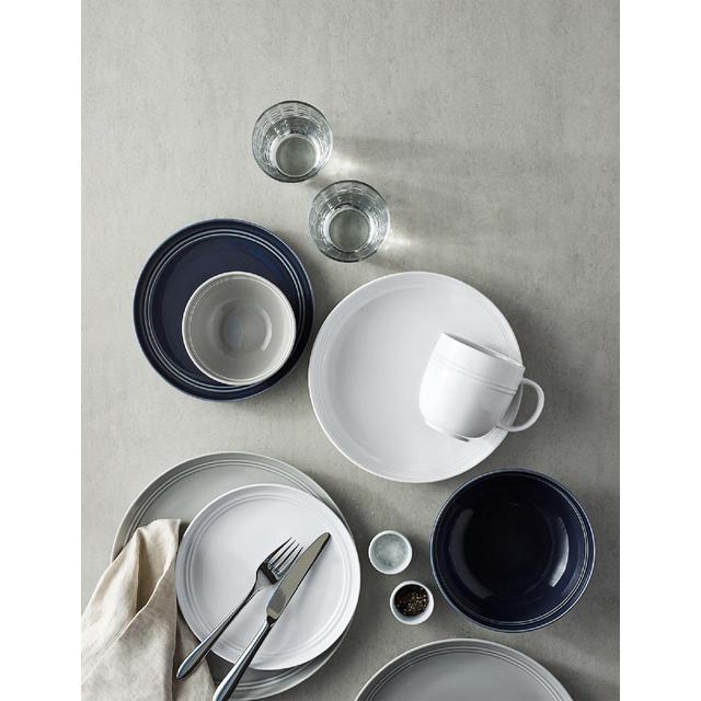 M&S 12 Piece Grey Marlowe Dinner Set, Light Grey Tableware & Kitchen Accessories M&S   