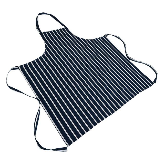 M&S Cotton Stripe Apron, Navy