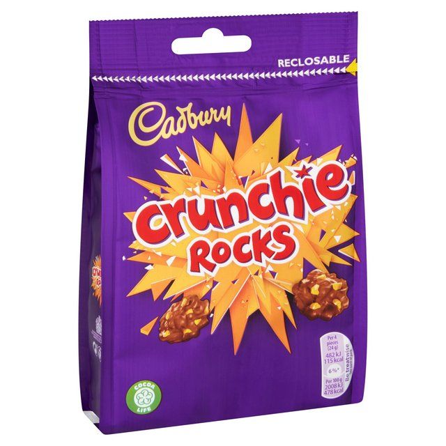 Cadbury Crunchie Rocks Chocolate Bag Food Cupboard M&S   