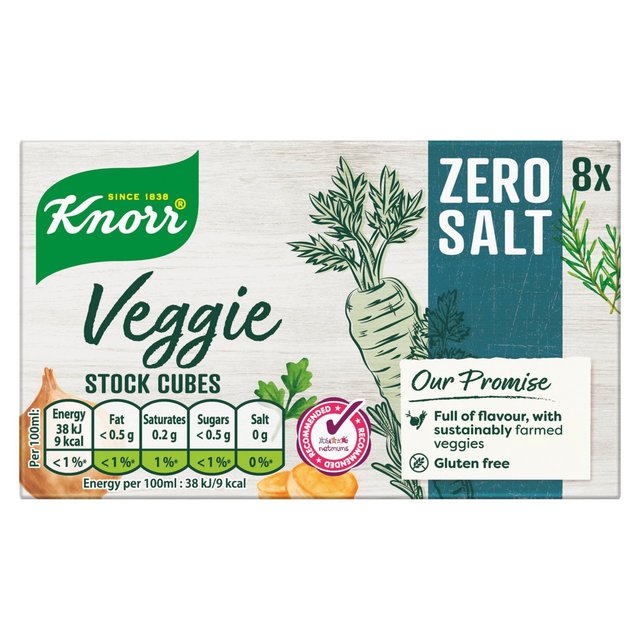 Knorr 8 Vegetable Zero Salt Stock Cubes Food Cupboard M&S   