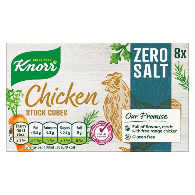 Knorr 8 Chicken Zero Salt Stock Cubes Food Cupboard M&S   