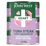 John West Heart No Drain Tuna Steak with Rapeseed Oil GOODS ASDA Default Title  