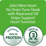 John West Heart No Drain Tuna Steak with Rapeseed Oil GOODS ASDA   