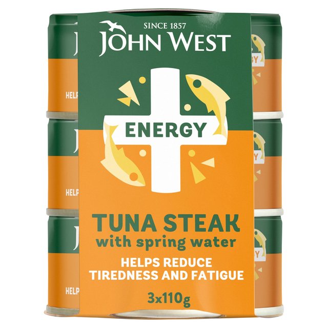 John West Energy No Drain Tuna Steak with Springwater