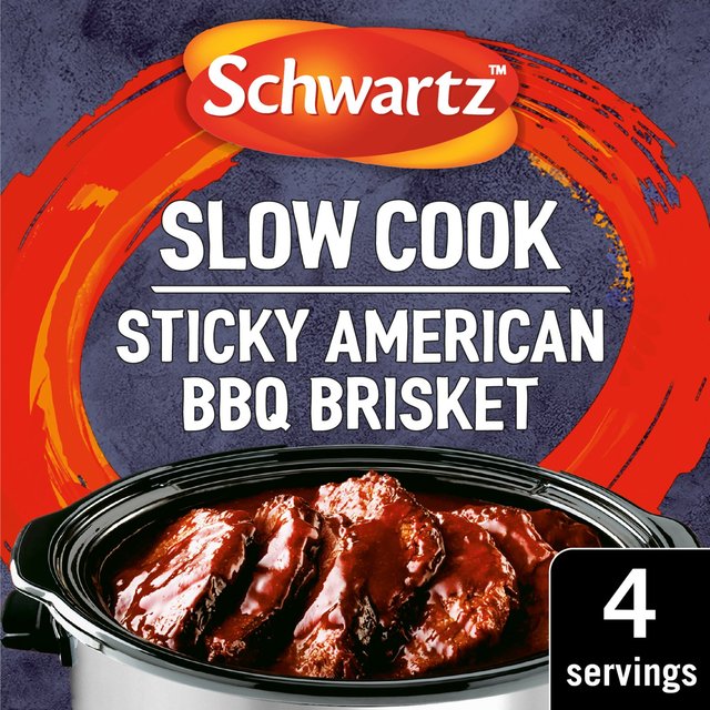 Schwartz Slow Cookers Sticky American BBQ Brisket Recipe Mix GOODS M&S   