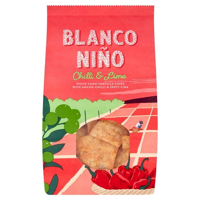 Blanco Nino Chilli &amp; Lime White Corn Tortilla Chips