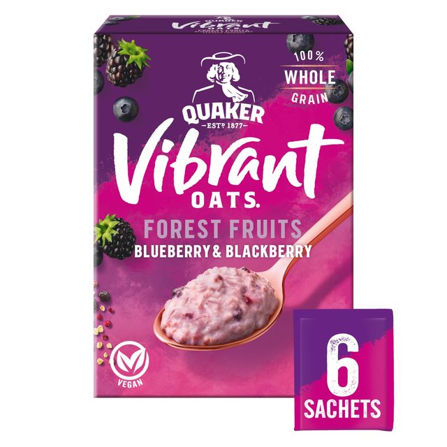 Quaker Vibrant Oats Forest Fruits Porridge Sachets