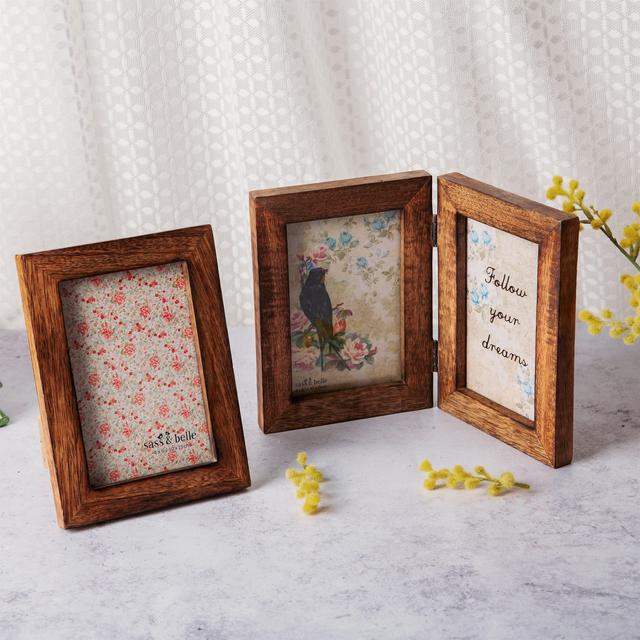 Sass & Belle Dark Wood Photo Frame