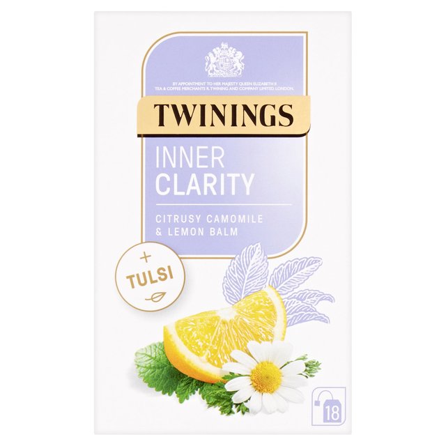 Twinings Inner Clarity Lemon Balm and Camomile Tea with Tulsi Tea M&S   