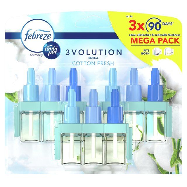 Febreze 3Volution Plug In Triple Refill Cotton Fresh Miscellaneous M&S Default Title  