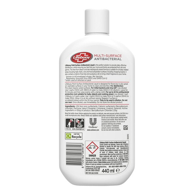Lifebuoy Antibacterial Multi-surface general purpose cleaner Accessories & Cleaning M&S   