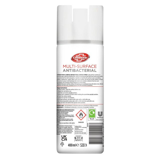 Lifebuoy Antibacterial Multipurpose Aerosol Spray Accessories & Cleaning M&S   