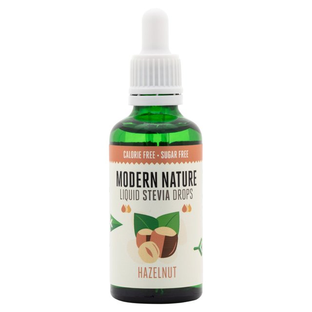 Modern Nature Stevia Drops Hazelnut Sweetener Sugar & Home Baking M&S Default Title  