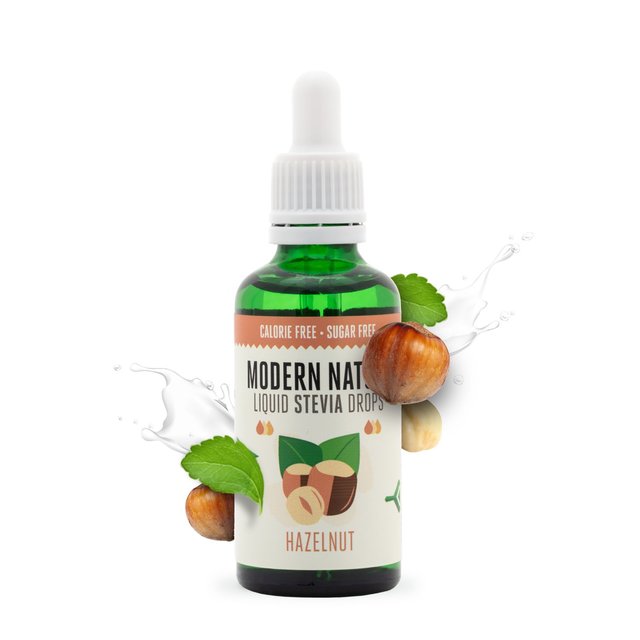 Modern Nature Stevia Drops Hazelnut Sweetener Sugar & Home Baking M&S   