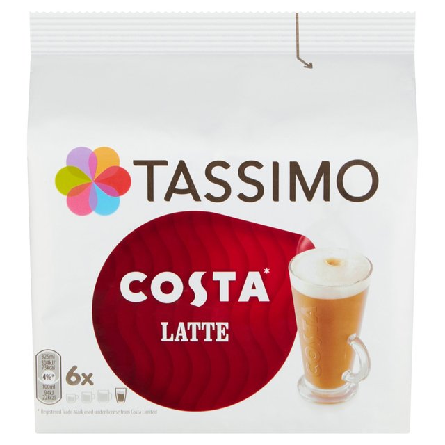 Tassimo Costa Latte Coffee Pods