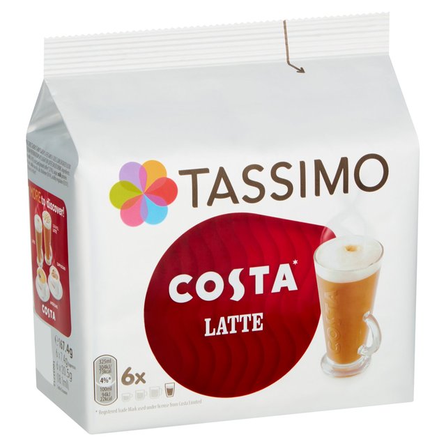 Tassimo Costa Latte Coffee Pods Tea M&S   