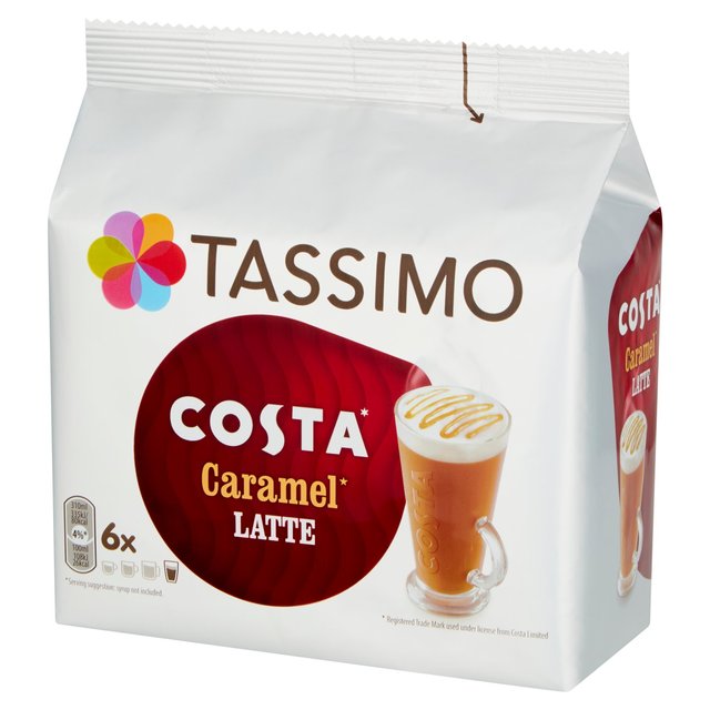 Tassimo Costa Caramel Latte Coffee Pods Tea M&S   