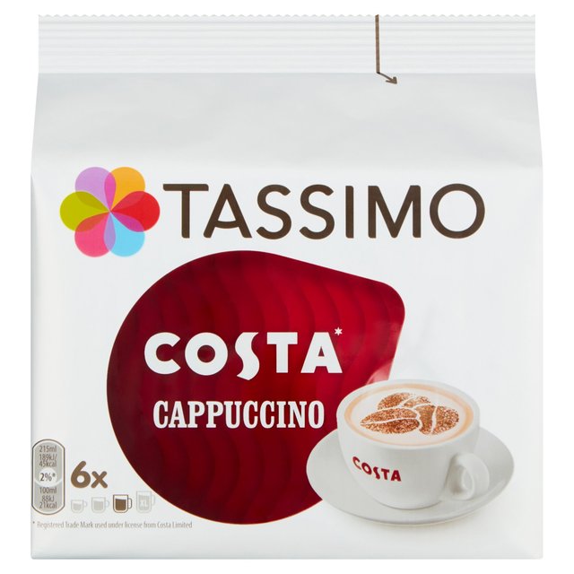 Tassimo Costa Cappuccino Coffee Pods Tea M&S   