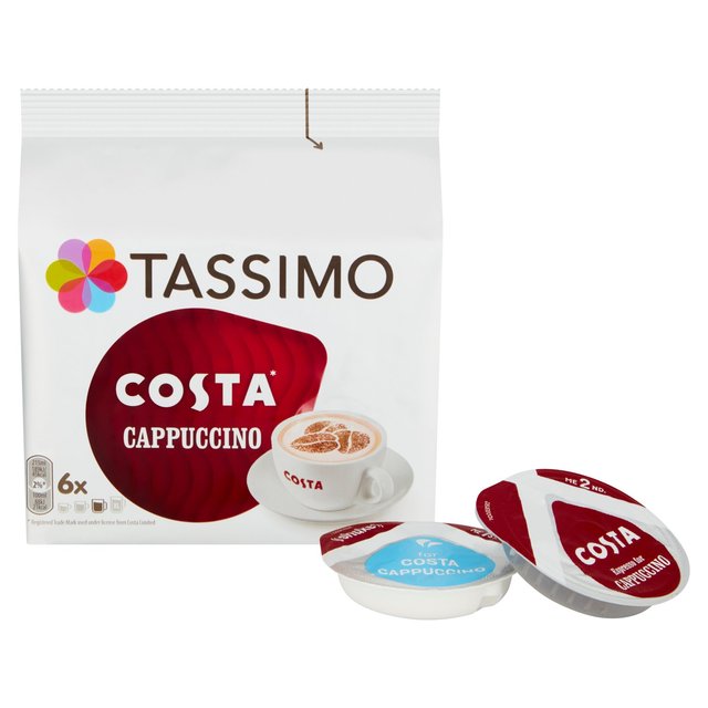 Tassimo Costa Cappuccino Coffee Pods Tea M&S   