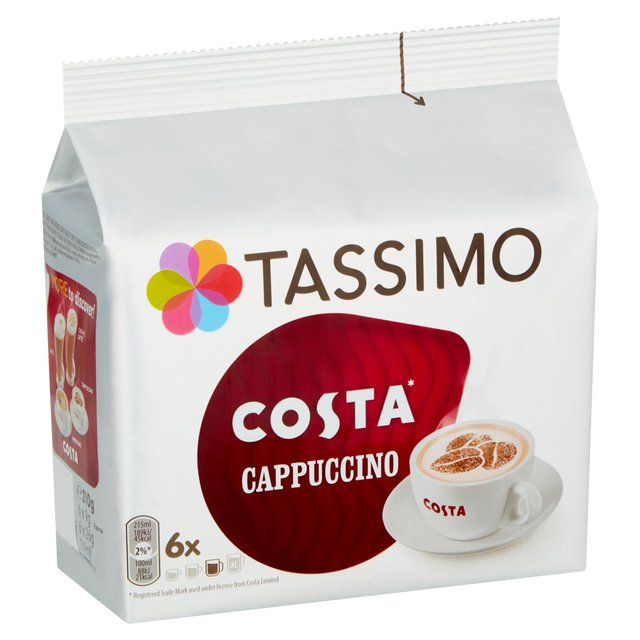 Tassimo Costa Cappuccino Coffee Pods Tea M&S   