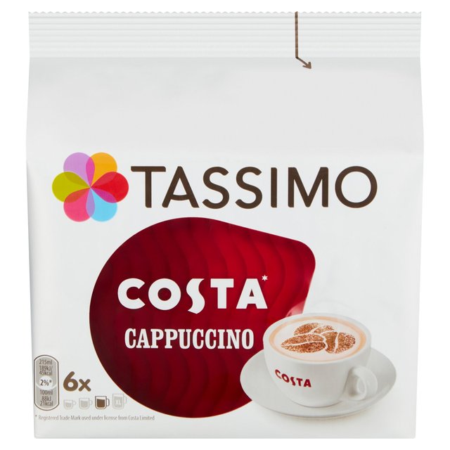 Tassimo Costa Cappuccino Coffee Pods Tea M&S   