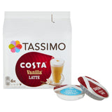 Tassimo Costa Vanilla Latte Coffee Pods GOODS M&S   